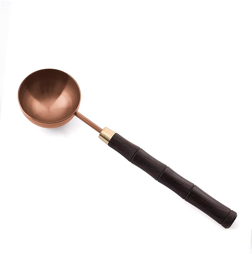 Ebony Wood Handle Coffee Spoon – Exquisite and Portable Stainless Steel Spoon by GonzoneCoffeeLab