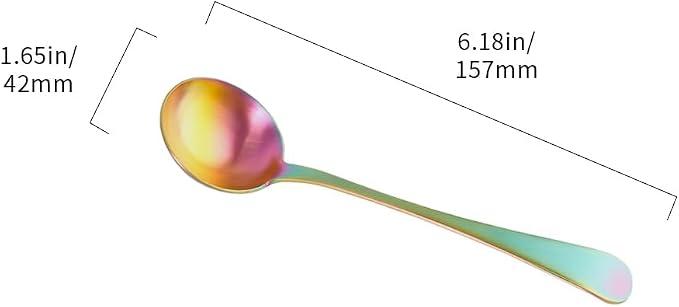 Coffee Cupping Spoon Coffee Measuring Spoon Professional Barista Cupping Spoon - Image 2
