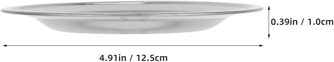 VOSAREA Stainless Steel Tea Bag Holder Round Coaster - Image 2