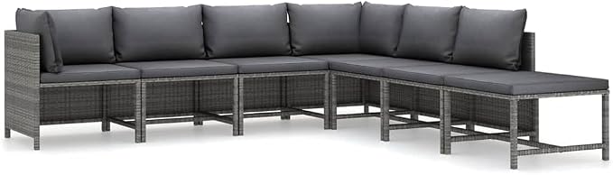 7 Piece Garden Lounge Set, Sectional Sofa Seating by Unknown