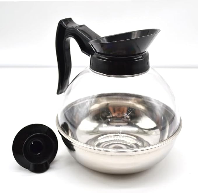 1 Pack Commercial Coffee Decanter 64oz 1.8L 12 Cup, Polycarbonate Plastic Body - Image 7