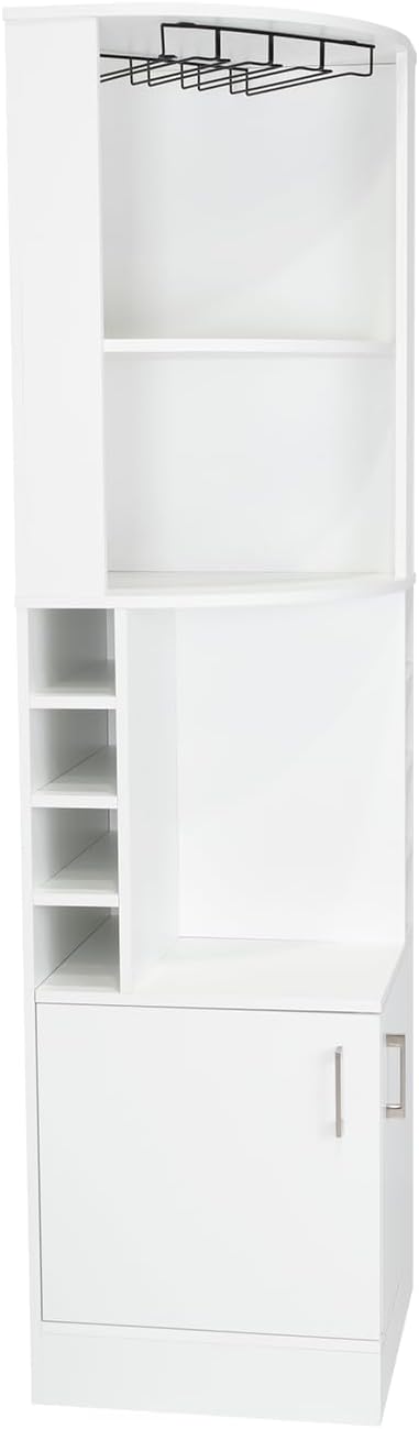Tuhome Syrah Corner Bar Cabinet, Tall 71.1" Liquor Cabinet - Image 8