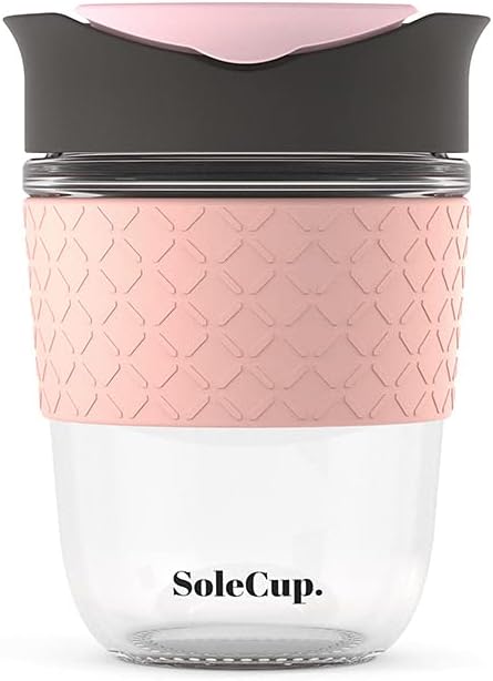 Reusable Strengthened Glass Travel Cup by SoleCup