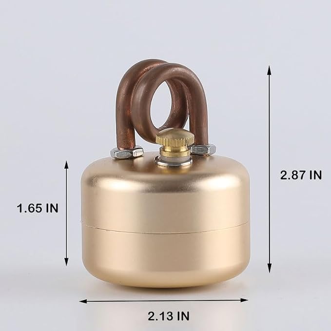 Mini Alcohol Camping Stove – Lightweight Brass & Aluminum Spirit Burner - Image 2