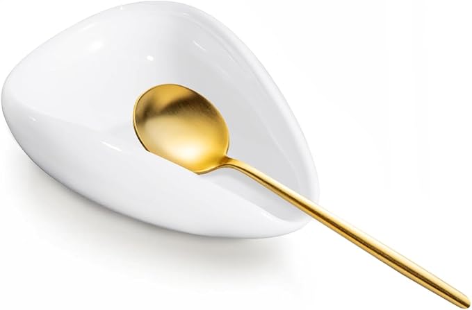Coffee Spoon Holder, Small White Spoon Holder by Unknown