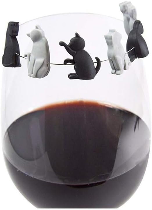 6Pcs Heat-Resistant Silicone Tea Bag Clips Set Cartoon Cat-Shaped Reusable - Image 9
