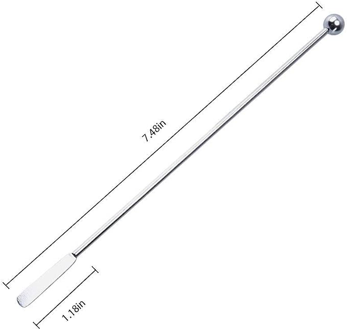20 pcs Stainless Steel Coffee Beverage Stir Sticks Cocktail Stirrers Drink - Image 2
