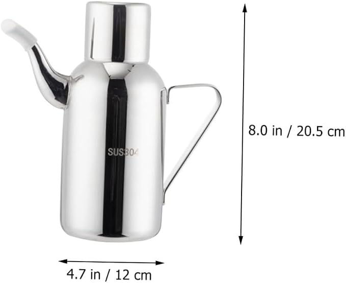 MAGICLULU 1pc Stainless Steel Oil Storage Bottle Oil Dispenser - Image 2