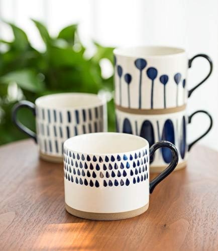 Koja 16 oz. Elegant Hand Painted Decorative Large Porcelain Ceramic Mug Set. 4 - Image 8