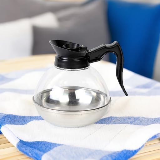 TrueCraftware- 64 oz. Coffee Decanter Stainless Steel Base Polycarbonate Body - Image 3