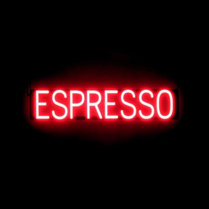 SpellBrite ESPRESSO Sign | Coffee Drink-Related Sign by SpellBrite
