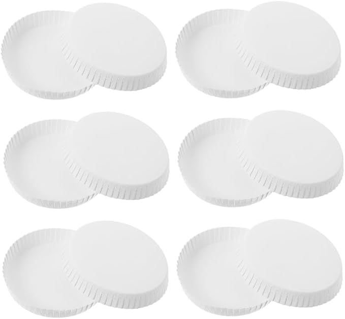 Baluue 100Pcs Disposable Paper Cup Covers 2.55 Inch Hot Cup Lids Drinking Lids by Unknown