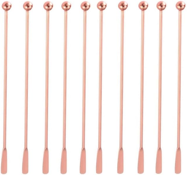 10 pcs Stainless Steel Coffee Beverage Stir Sticks Cocktail Stirrers Drink by SZLFSX
