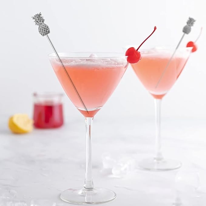 Martini Cocktail Picks Reusable Olive Picks Garnish Skewer Fruit Toothpicks Set - Image 6