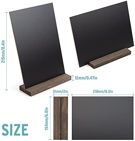 ONUPGO Mini Chalkboard Signs, 6 x 9 Inch Vintage Tabletop Chalk Board Sign - Image 2