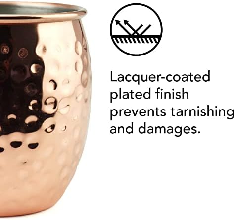 PG Moscow Mule/Cocktail Bar Set, 15-pc Copper/Rose Gold Color, High Grade SS - Image 4