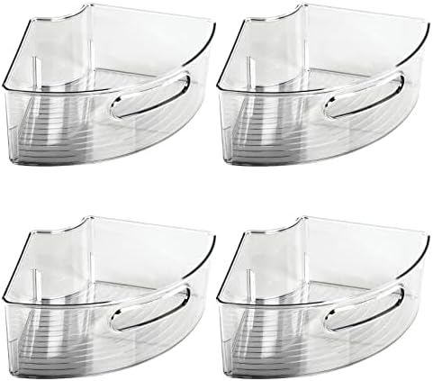 mDesign Plastic Lazy Susan Cabinet Storage Bin by mDesign