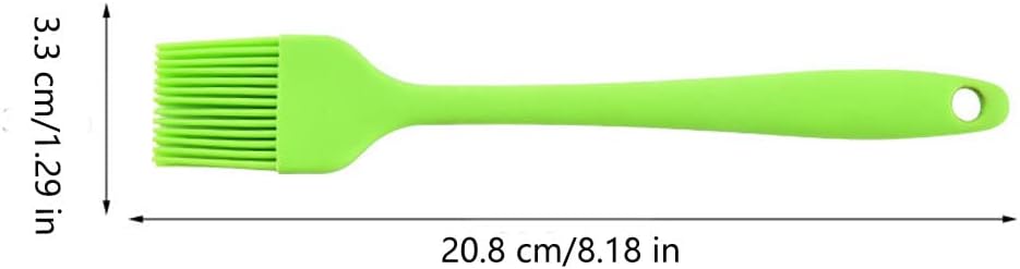 Silicone brush, Oil Brush for BBQ Kitchen Cooking Baking and Grilling (7 PCS,green)