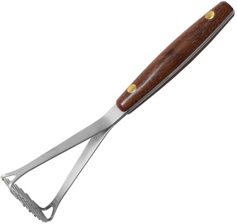 Lamson Vintage Mini Avocado and Potato Masher with Noir Ultra Durable Handle