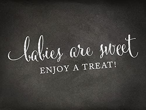 Andaz Press Baby Shower Party Signs, Vintage Chalkboard Print, 8.5x11-inch by AndazPress