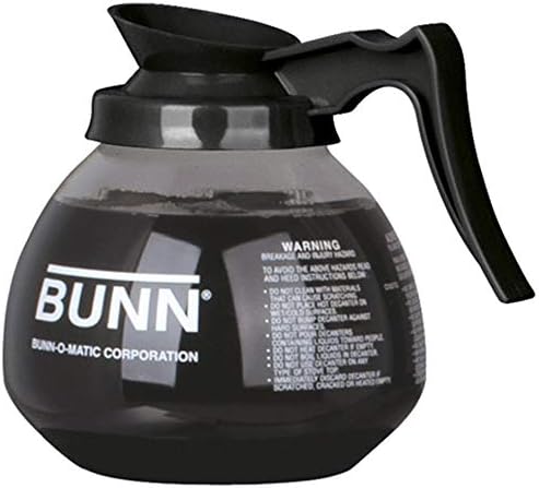 BUNN Coffee Pot Decanter/Carafe, 2 Black Regular and 1 Orange Decaf, 12 Cup - Image 2
