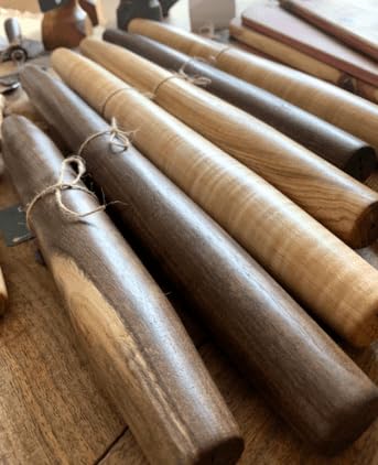 Handmade French Rolling Pin. Tapered Rolling Pin. Wooden Rolling Pin. Handmade In Kentucky. (Maple, Set (12 Inch & 20 Inch))