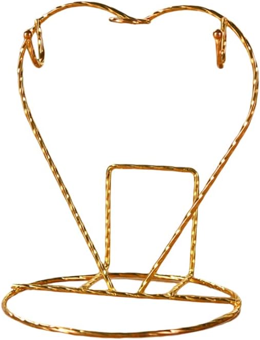 Heart Shaped Tea Cup and Saucer Display Stand Holder Rack Metal Cup Saucer by Eforcase