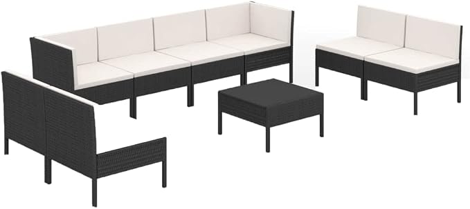 LKJephalotrope 9 Piece Patio Lounge Set by LKJephalotrope