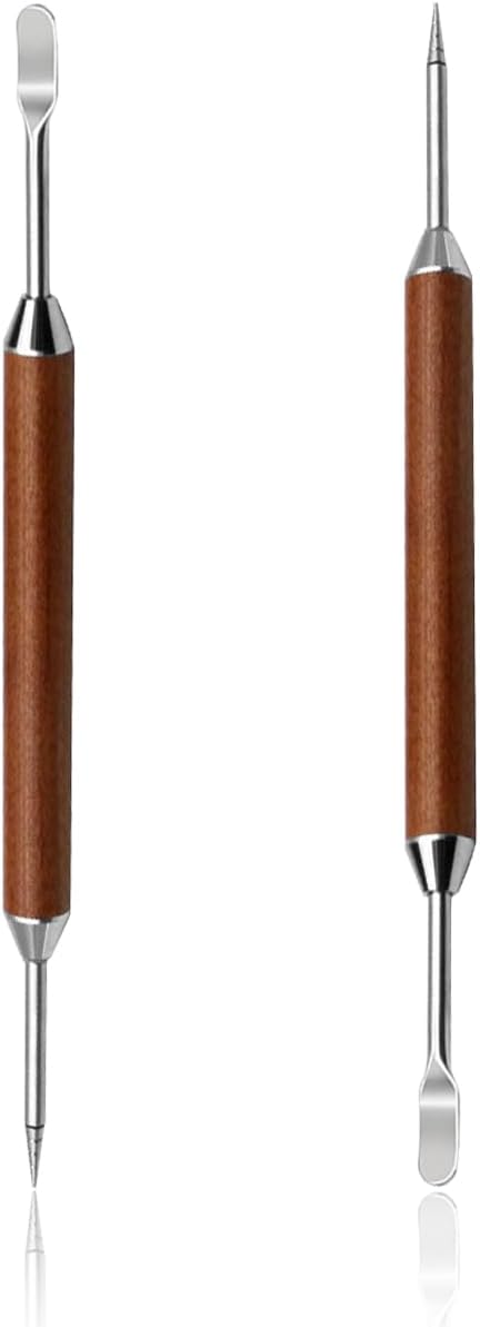 2-Pack Latte Art Pen Set, Stainless Steel Coffee Drawing Tool by Unknown