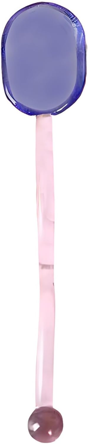Glass Spoons, Heat Resistant Transparent Crystal Teaspoons 6.1 Inches Mini by Turbokey