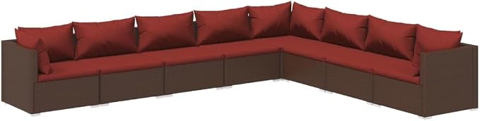 8-Piece Garden Lounge Set by Unknown