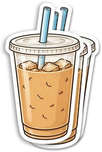 3PCS Iced Coffee Sticker by Unknown