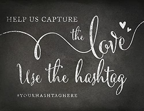Andaz Press Personalized Wedding Party Signs, Vintage Chalkboard Print by AndazPress
