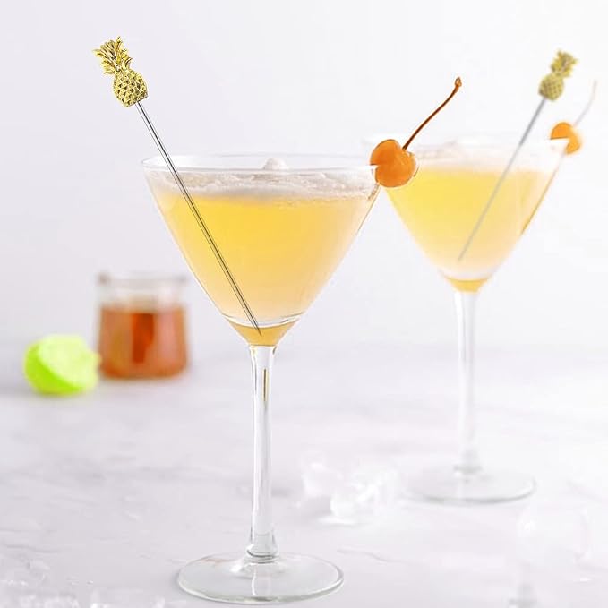 Martini Cocktail Picks Reusable Olive Picks Garnish Skewer Fruit Toothpicks Set - Image 6
