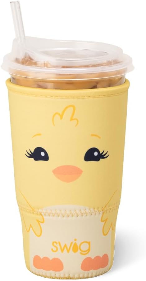 Swig Life Large Iced Cup Coolie, 30-32oz Iced Coffee Cup Insulator Sleeve by SwigLife