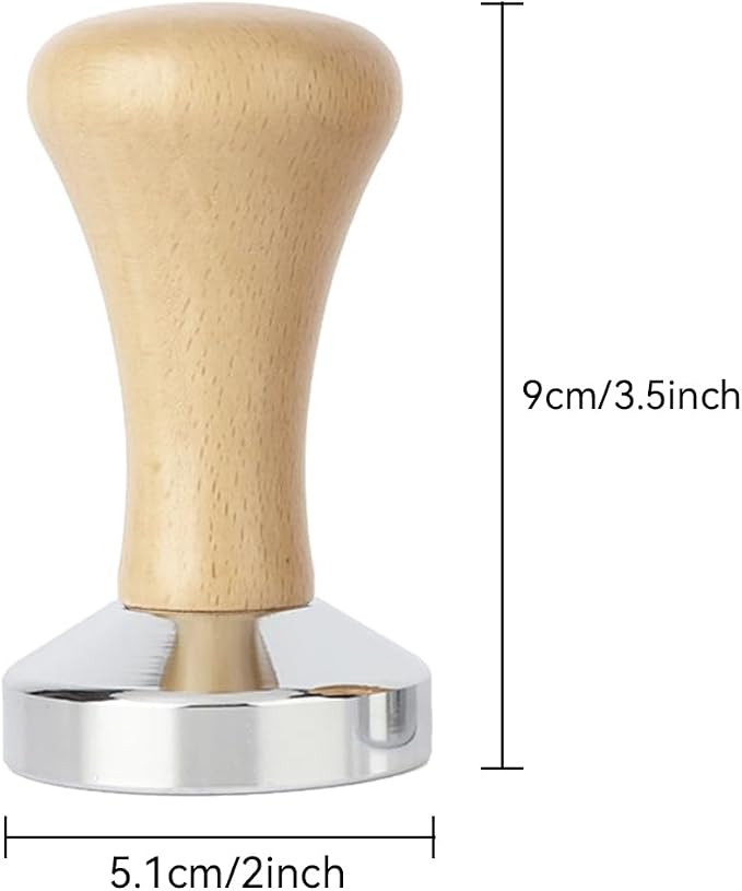 Coffee Tamper, Stainless Steel Espresso Coffee Bean Press Base Espresso Tamper - Image 2
