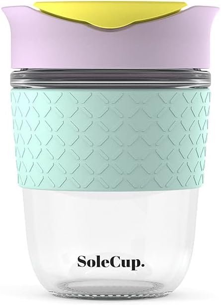 Reusable Strengthened Glass Travel Cup by SoleCup