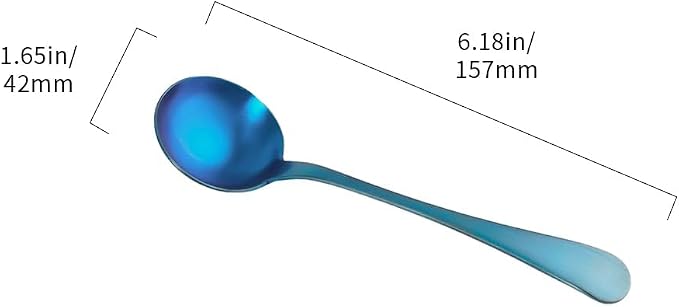 Coffee Cupping Spoon Coffee Measuring Spoon Professional Barista Cupping Spoon - Image 2