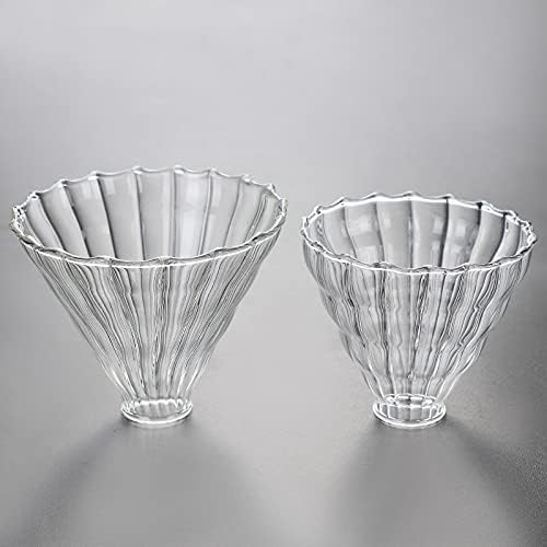 2pcs Glass Funnel Pour Over Coffee Filters, Coffee Drippers - Image 3