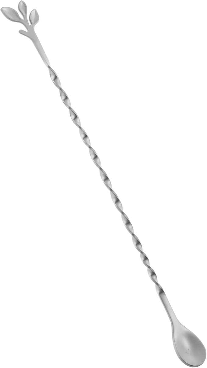 AnSaw Silver 10-Inch Stainless Steel Cocktail Spoon by AnSaw