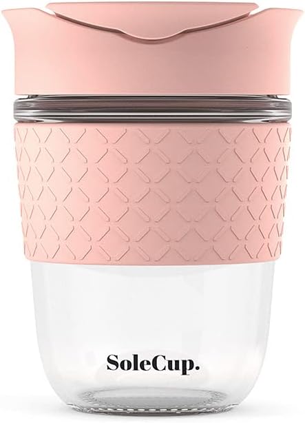 Reusable Strengthened Glass Travel Cup by SoleCup