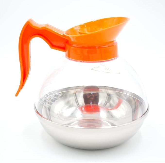 1 Pack Commercial Coffee Decanter 64oz 1.8L 12 Cup, Polycarbonate Plastic Body - Image 2