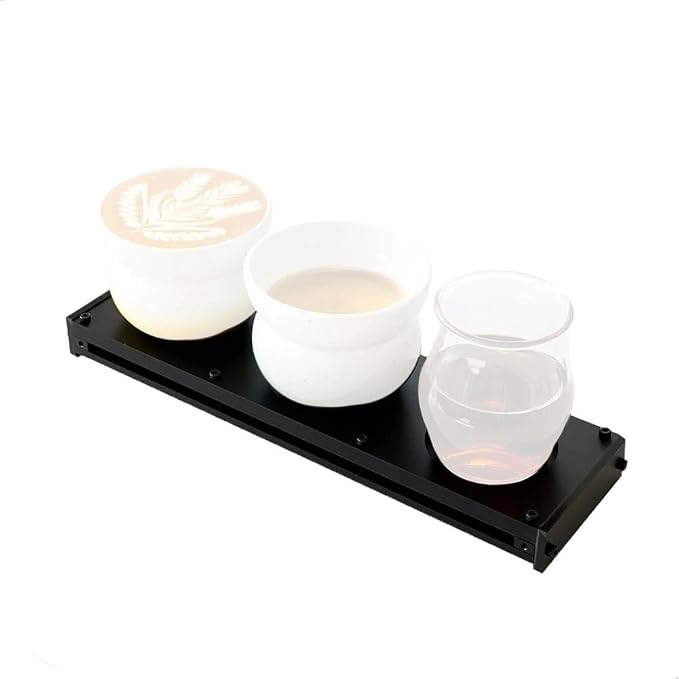 watchget 3-Hole Acrylic Coffee Cup Tray, Rectangle Decorative Displayed Tray by watchget
