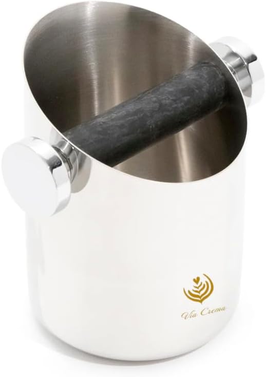 VIA CREMA Espresso Knock Box Coffee Grounds Container Non-Slip - Image 2