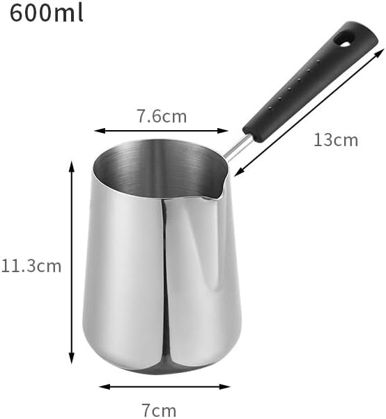 Milk Butter Warmer Pot, 20oz/600ml Turkish Coffee Pot, Stovetop Chocolate - Image 2