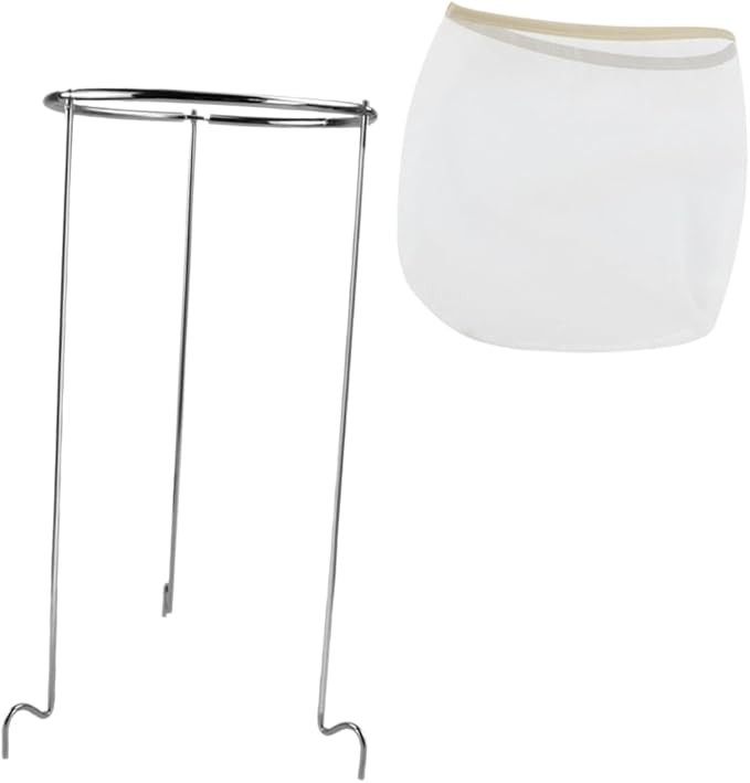 1set Jam Strainer Stand Reusable Mesh Filter Bag by BRIGHTFUFU