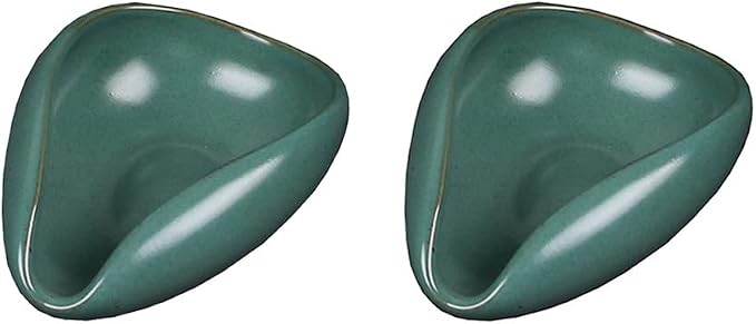 2pcs Ceramic Coffee Scoops Coffee Bean Weighing Bowls Coffee Powder Spoon by Mozacona