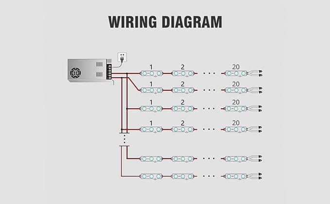 200 PCS 12V DC LED Module 6500K Daylight White 0.72W 3 LEDs - Image 3