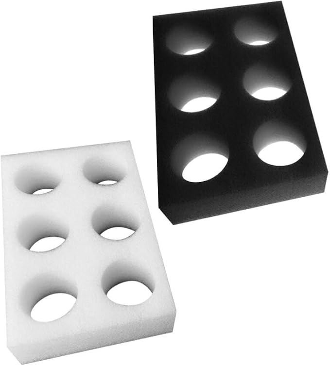 Vaguelly 2pcs Portable Cotton Cup Holder Tray by Vaguelly