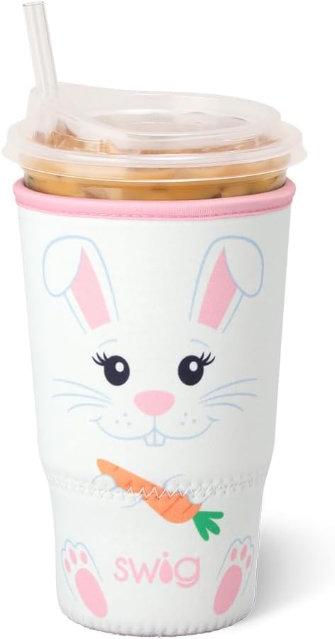 Swig Life Large Iced Cup Coolie, 30-32oz Iced Coffee Cup Insulator Sleeve by SwigLife